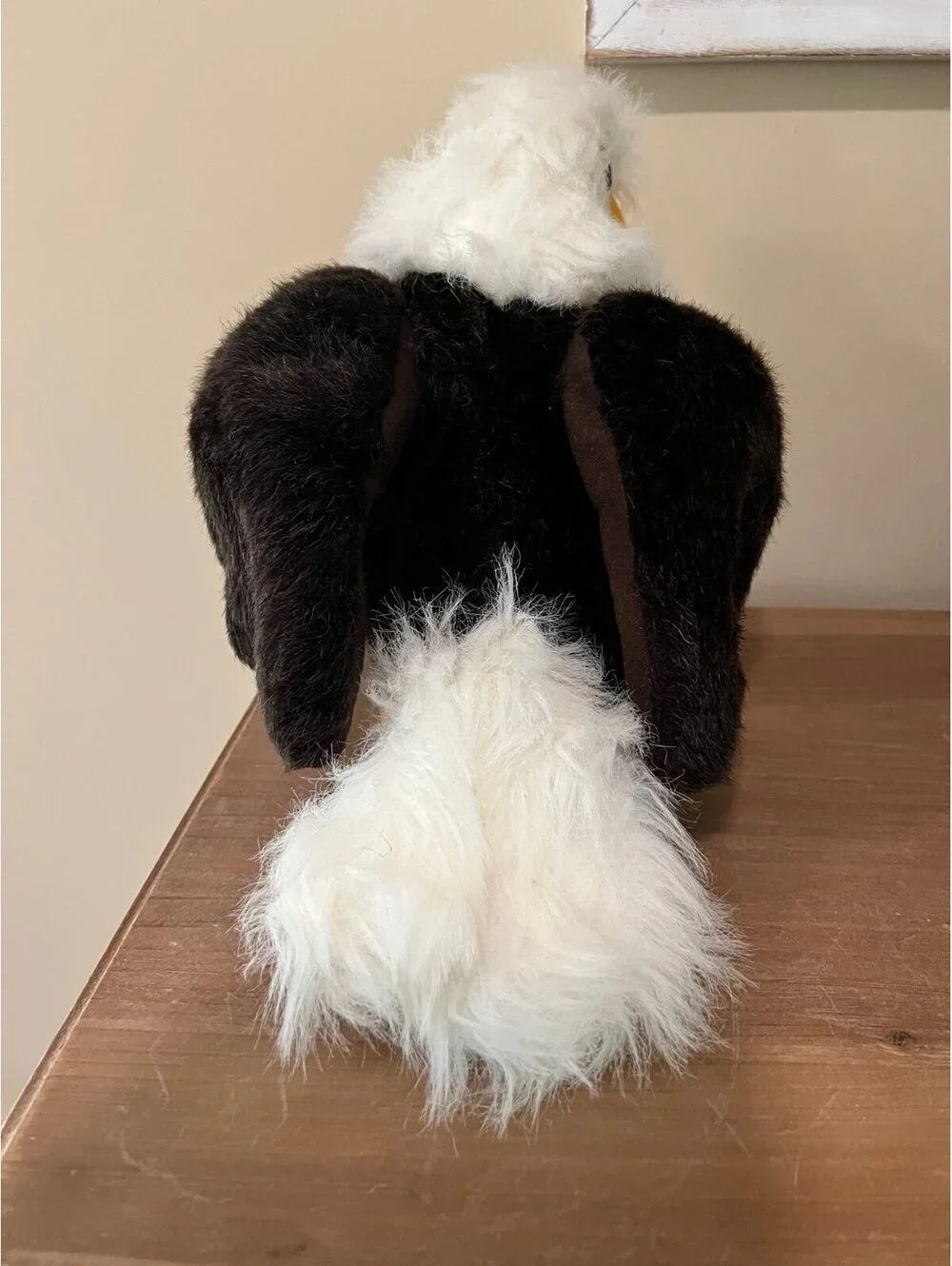New Americana Sugar Loaf  BALD EAGLE Plush Black Claws 11” Tall